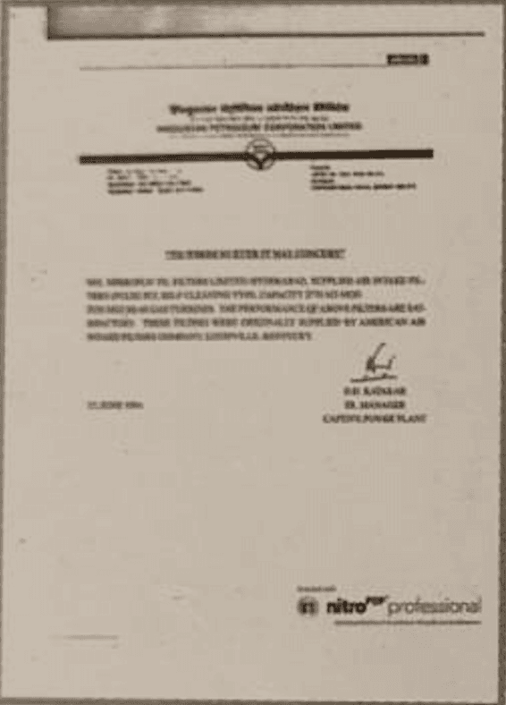 From Hindustan Petroleum Corporation Limited (HPCL)
